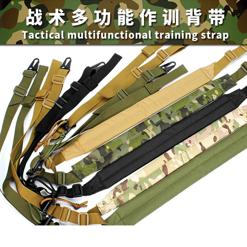 2 Point Rifle Sling Ranger Green Gun Sling Combat Shooting Rifle Strap Weapon Hunting Accessories Tactical Multi-function Strap