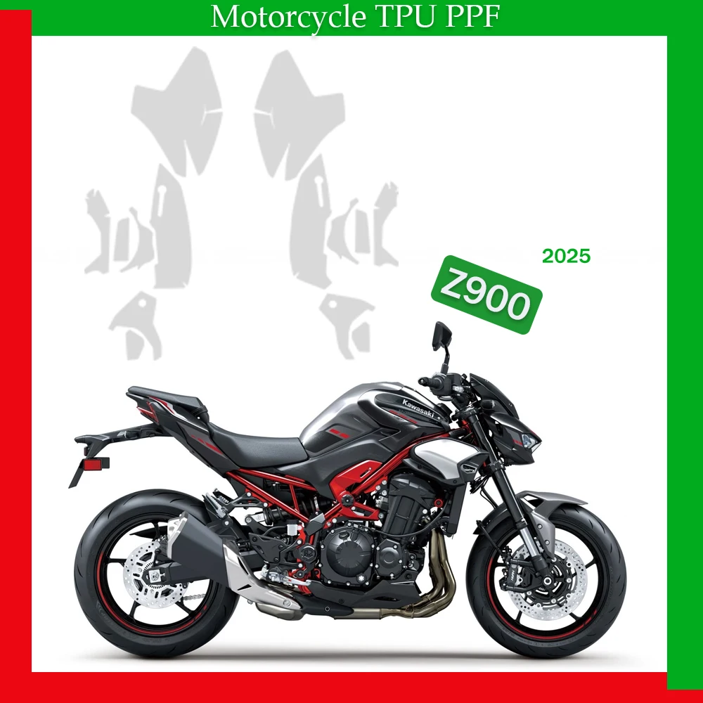 

PPF TPU For Kawasaki Z900 2025 Paint Protective Film Z 900 Motorcycle GLOSSY MATTE Transparent Protection Film BodyKIT