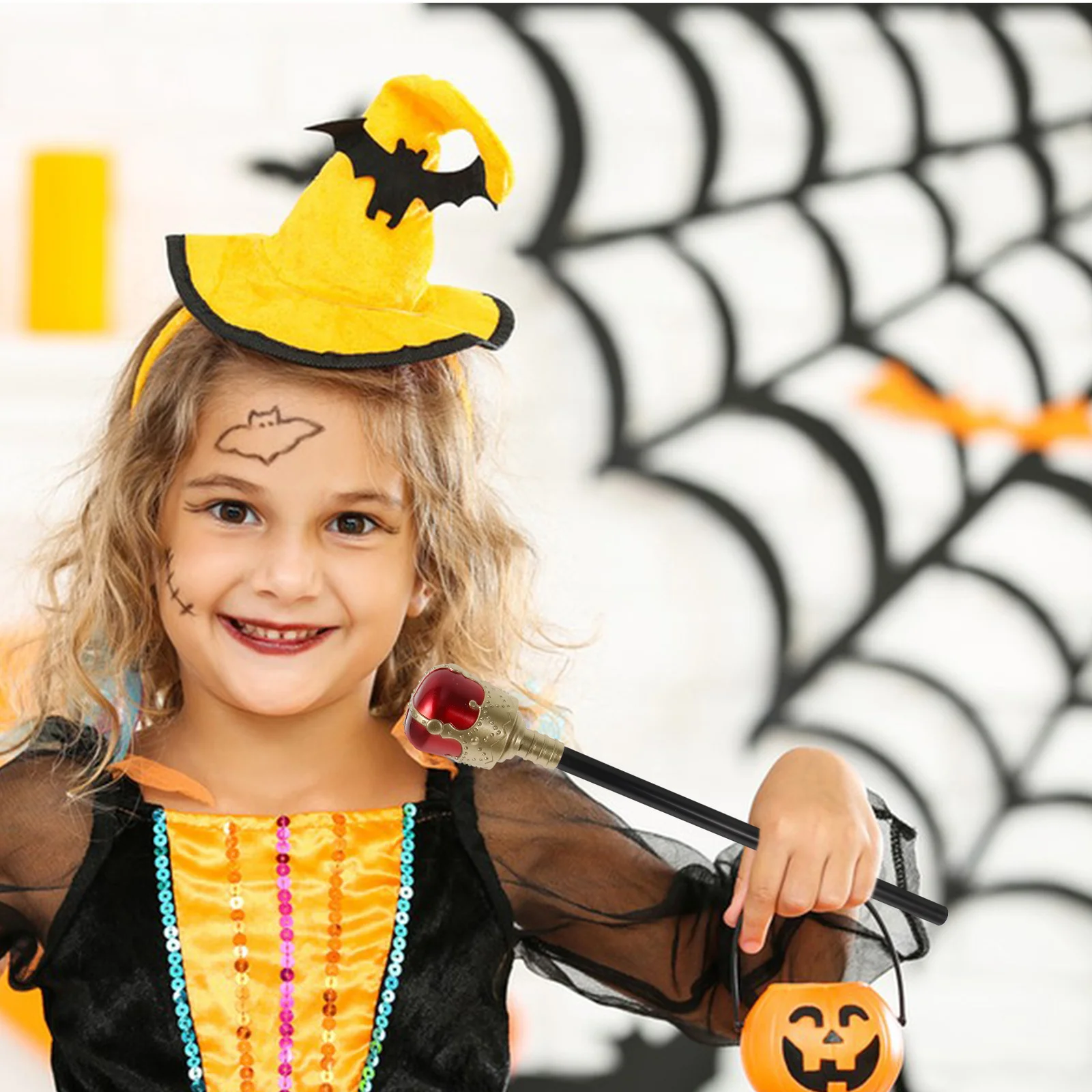 2 Stück Royal King Zepter Halloween Kostüm Requisite Kunststoff Party Rollenspiel Dekorative Zuckerrohr Zepter für