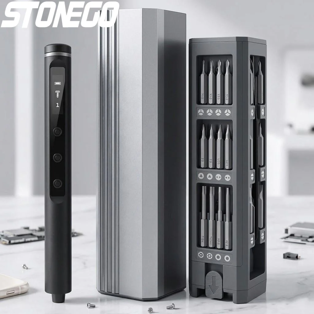 

Набор электрических отверток с 42 магнитными насадками, регулируемым крутящим моментом, мини-электроинструмент для ремонта iPhone, ноутбуков и камер