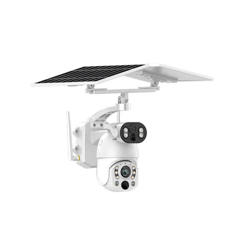 CHAFON 5MP Kamera Bezpieczeństwa z Podwójnym Obiektywem, Panoramiczna, Dwukierunkowe Audio, Wykrywanie Ludzi PIR, 4G WIFI, Podwójna Kamera Solarna
