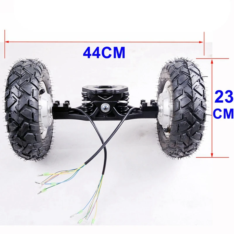 2 ruedas de Motor de cubo de eje único para monopatín, ruedas de resorte de tablero de montaña, compatibles con rueda de Motor de aeropatín