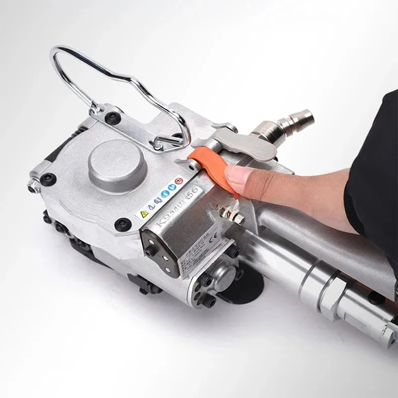 PP PET Strapping Machine Pneumatic Sealless PET Plastic Banding Tool High Tension Belt Strapper for 19-25mmm Handheld