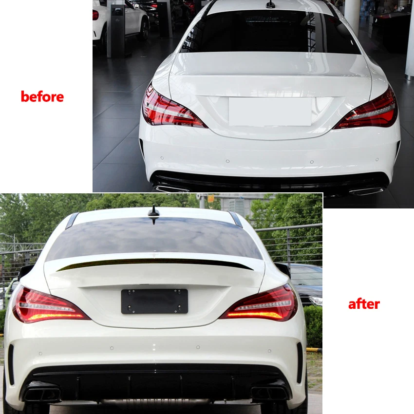 

Rear Trunk Spoiler Wing Lip For Mercedes Benz CLA Class W117 C117 CLA180/220 CLA250/260 CLA200 CLA45 2013-2019 AMG Sedan 4-Door