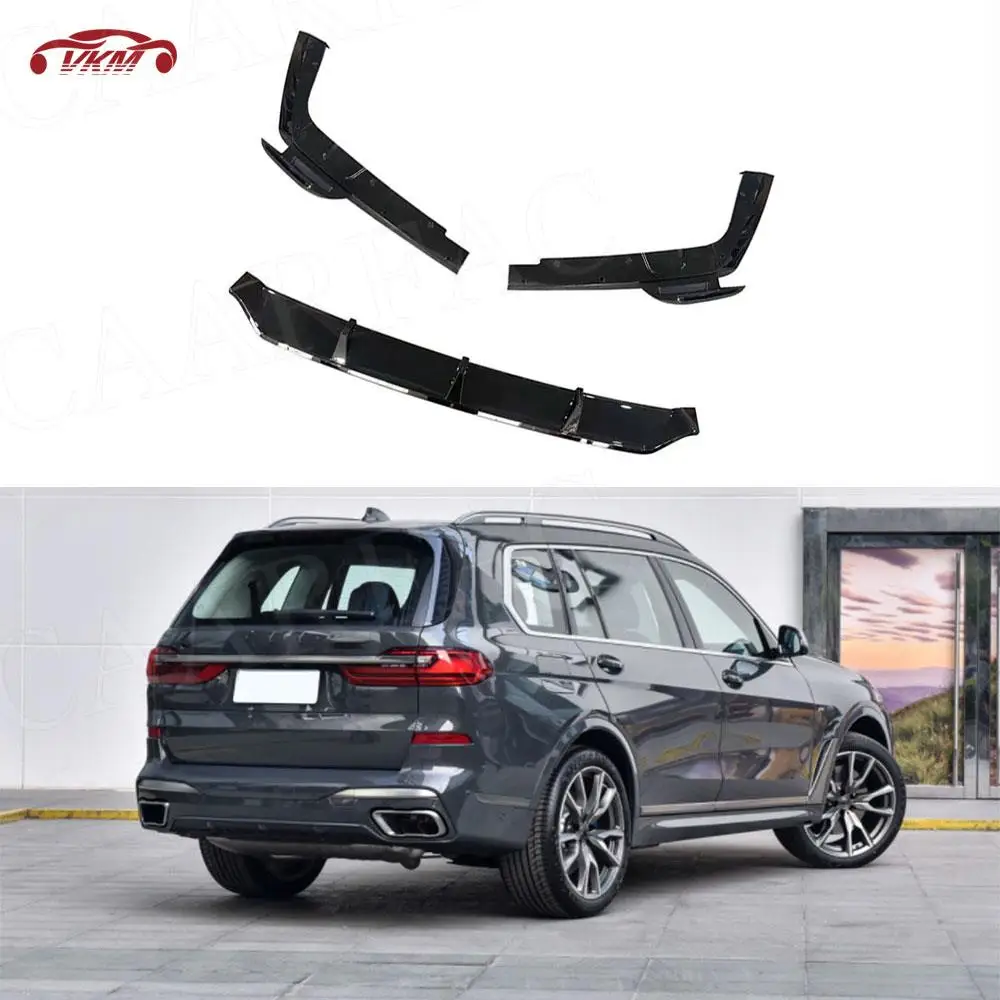 

Carbon Fiber/ABS Rear Bumper Diffuser Lip Extension For BMW X7 G07 M Sport 2019-2021 Canard Rear Splitters Lip Flaps apron