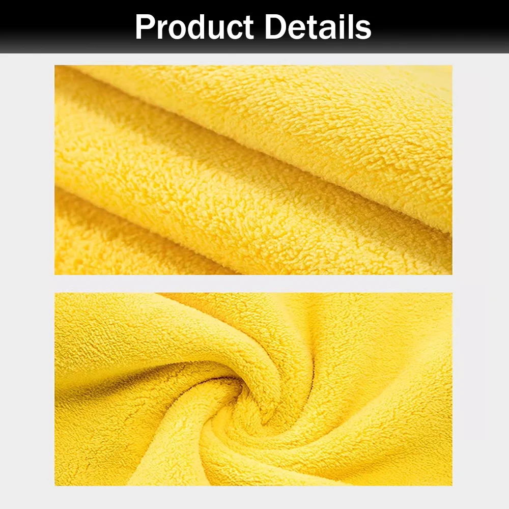 Microfiber Towel Car Cleaning Cloth Super Absorbent Wash Towel Car Detailing Cleaning Drying Towel Car Care Accessories