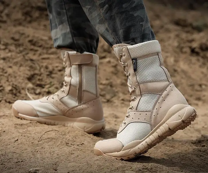 أحذية المشي لمسافات طويلة تنفس رجالي عالية أعلى أحذية تسلق الجبال في الهواء الطلق أحذية خفيفة الوزن 38-46