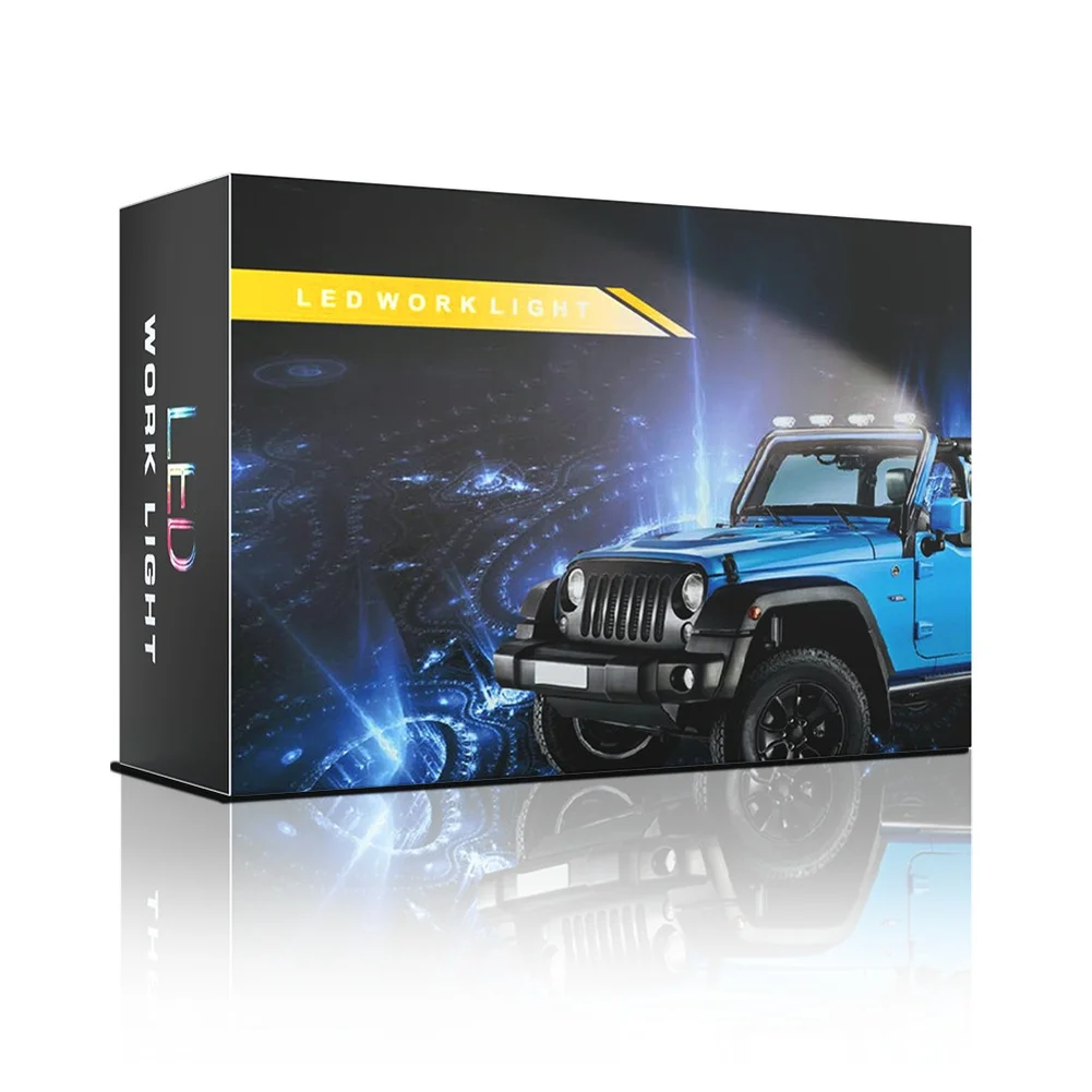 Fog Lamp LED Work Light Off-road Driving 8.5*8.5*2cm 3030 LED Chips 16 LED Array Aluminum Housing Compact Design