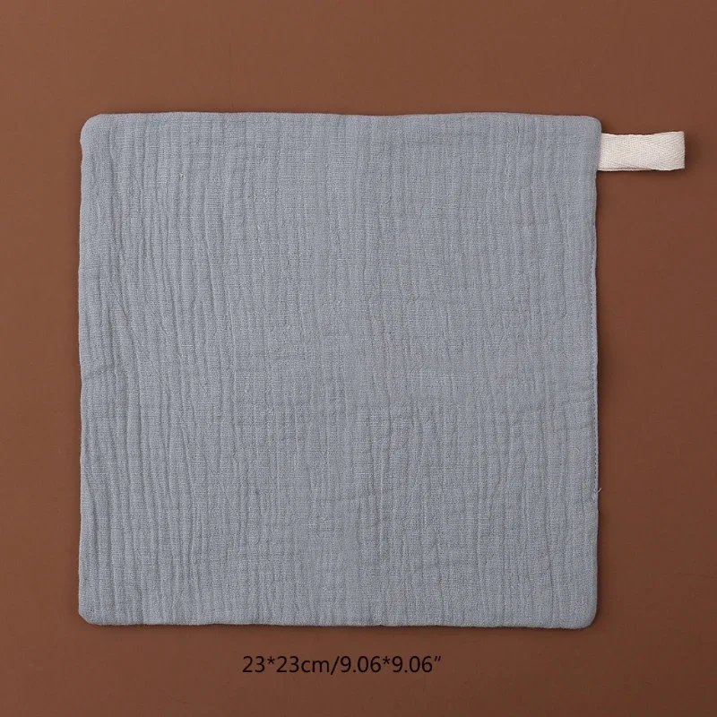 Serviettes carrées en mousseline pour nouveau-né, gant de toilette en gaze de coton doux pour bébé, bain à main pour bébé, articles de douche pour le visage, 5 pièces