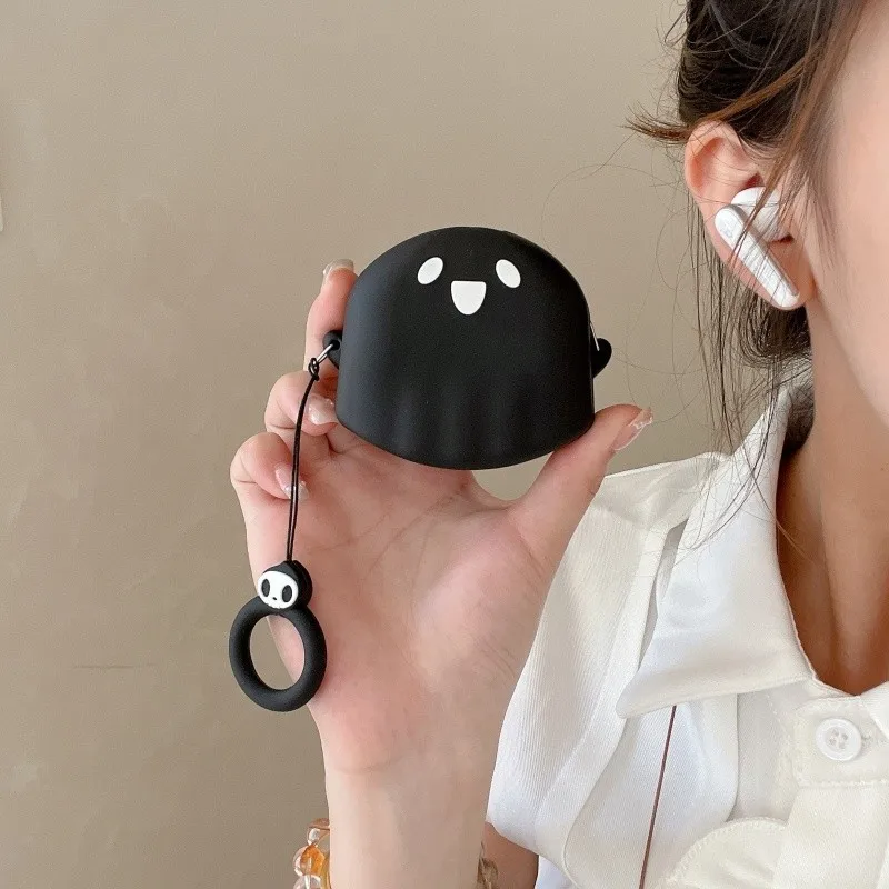 Case for Anker Soundcore Liberty 5 Silicone 3D Protective Ghost Cute Cartoon Covers Wireless Earbuds Shell TWS view 4