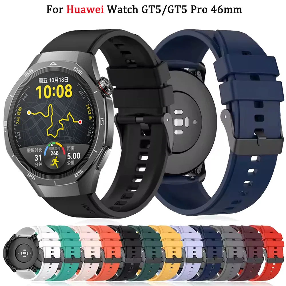 22 مللي متر سيليكون حزام لهواوي ساعة GT5 برو 4 3 2 46 مللي متر معصمه 20 مللي متر لهواوي ساعة GT2 3 42 مللي متر GT3 برو الشرف ساعة ES الفرقة