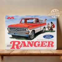 1p,Ford Ranger XLT Pickup Truck Metal Poster - Collectable Sign - Size: