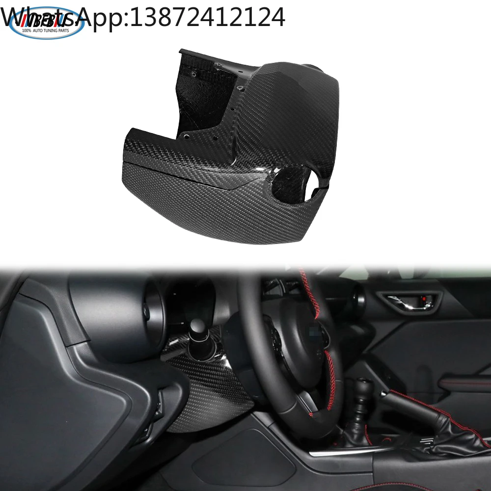 

For Toyota GR86 2022-2024 Real Carbon Car Interior Trim Steering Column Cover for Subaru BRZ