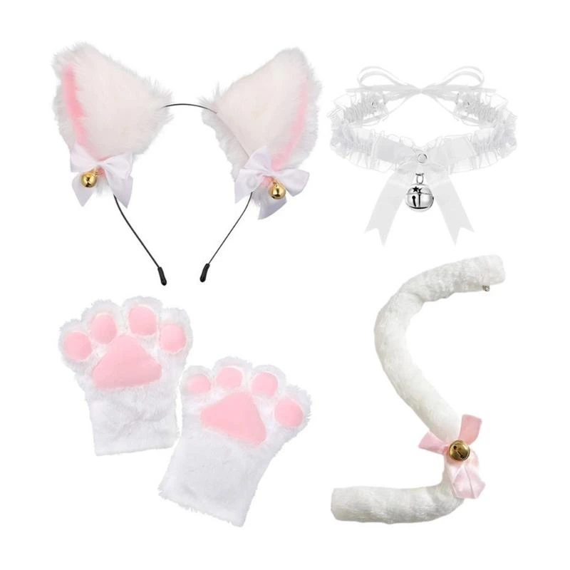 animal-cosplay-para-criancas-cat-ears-headband-cauda-sino-choler-luvas-festa-de-halloween-acessorios-3-pcs-4pcs