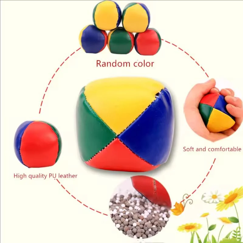 PVCjuggling bola bolsa de arena al aire libre multicolor principiante 1/3/6/12 bolsas de arena juguete de aprendizaje circular suave duradero circo niño adulto