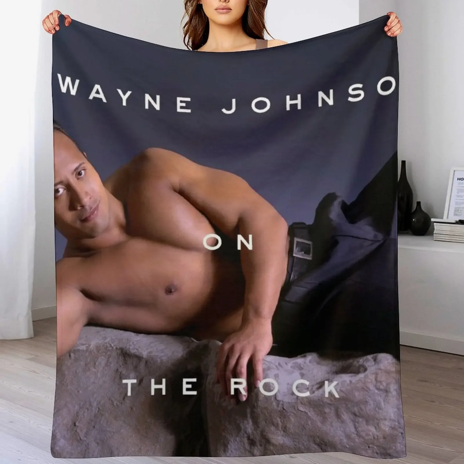 

Dwayne Johnson on The Rock Throw Blanket Plaid Kid'S Luxury St Comforter Blankets