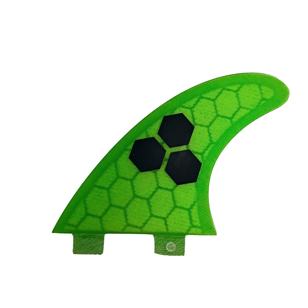 UPSURF FCS Fin Surfing AM2 Tri Fins Green Surfboard Fins Big Honeycomb Surf Fins For Sup Swimming Fins bootaccessoires