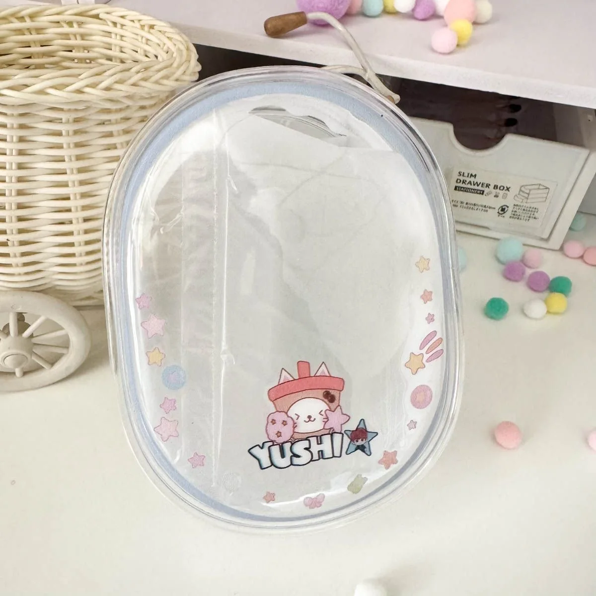 동물 크리에이티브 소형 가방 인형 장식 가방 13.5*10.5*5cm 만화 귀여운 PVC 보관 가방 정리함 시온 리쿠 유시 재희 라오 사쿠야 케이팝