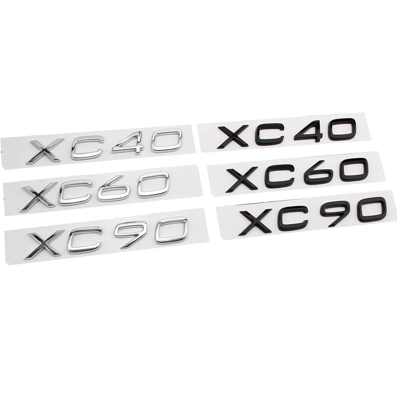 

Car 3D ABS Chrome Decal Sticker For Volvo XC40 XC60 XC90 Car Rear Trunk Letters Logo Replace Badge Emblem Stickers Accessories