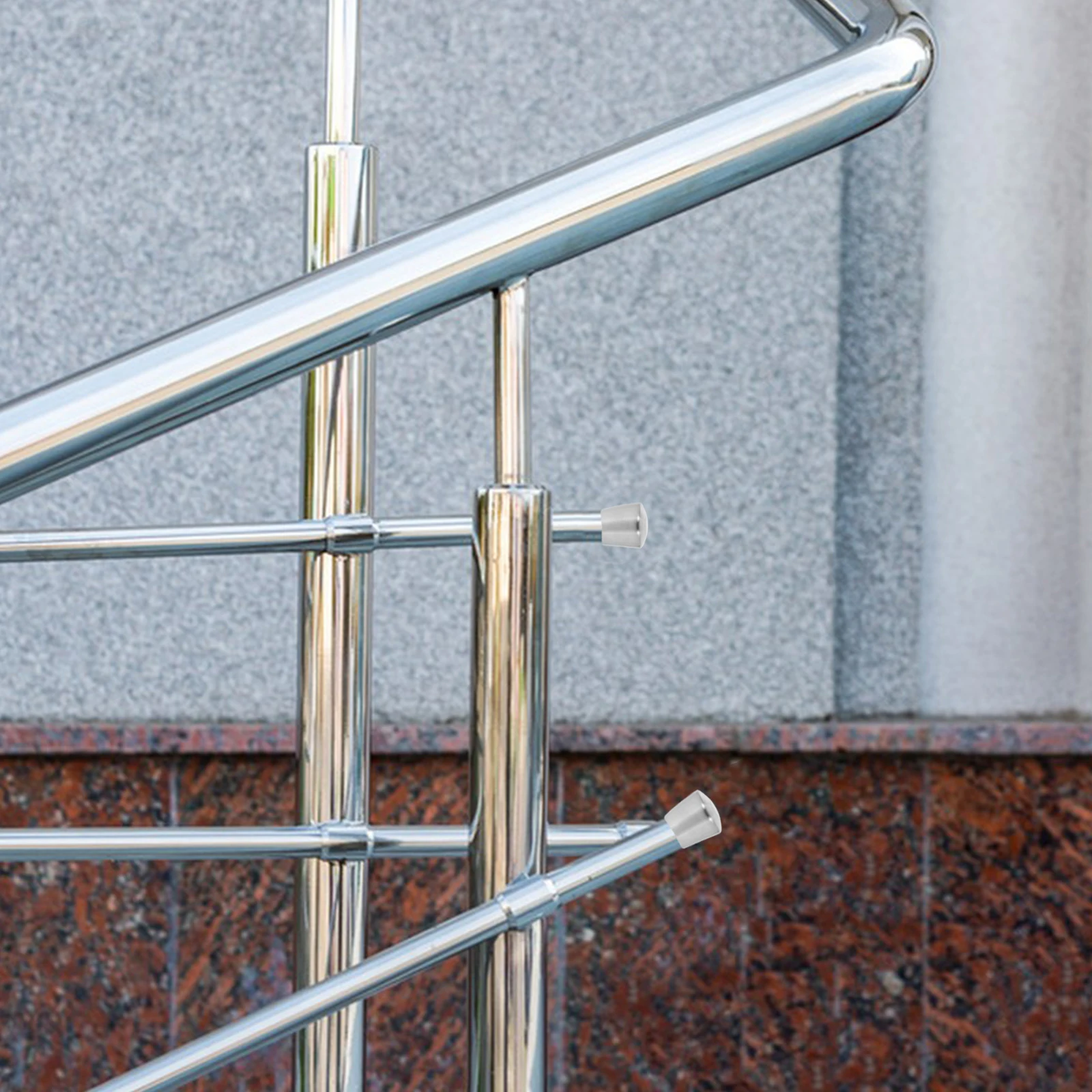 

2pcs Stainless Steel Stair Handrail End Brushed Sealing Protective Hole Covers For Indoor Outdoor Handrail Accessories Metal End