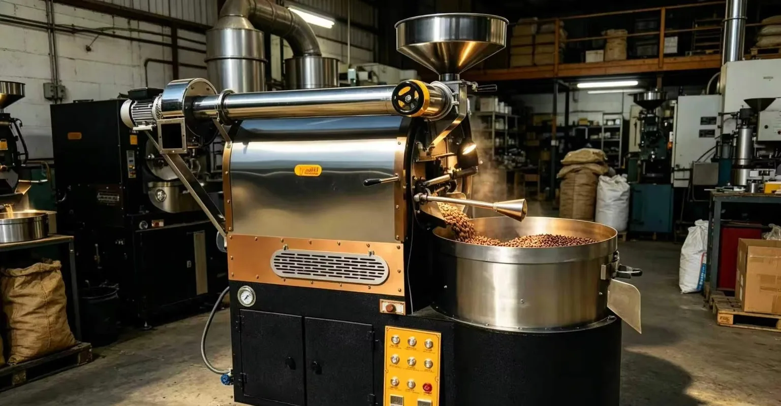 Coffee Bean Roaster 6kg Commercial Coffee Roasting Machine with Cooling Tray for Coffee Shop Roastery Customized