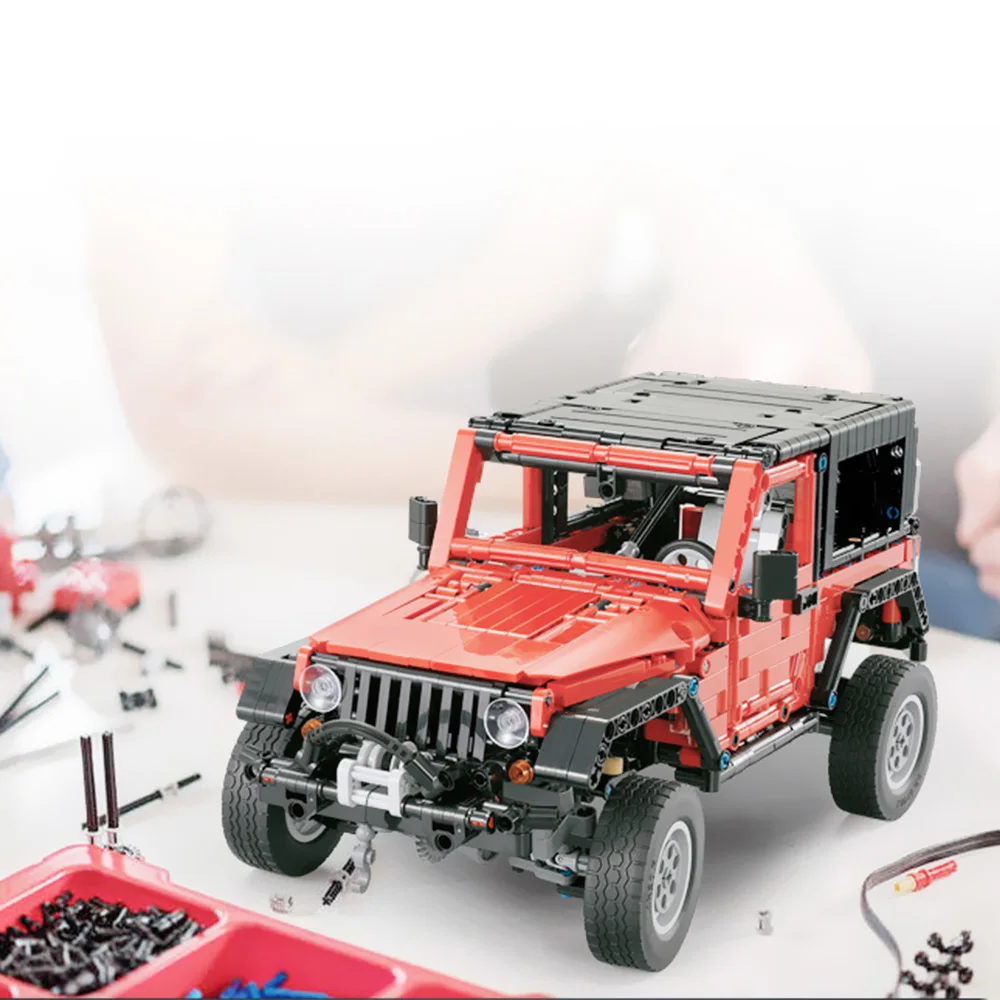 Off-Road Car Wrange MOC Technique Building Blocks and Engineering Toy, Collectible Model Cars Kits to Build, 1:14Truck Model