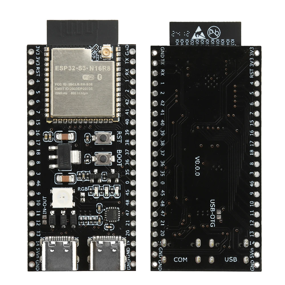 ESP32-S3 WiFi BT Entwicklungsboard Dual-Core-Prozessor Hochleistungs-150-Mbps-Datenrate 2 Type-C-Schnittstellen N16R8 N8R2 Modul – Detail 8