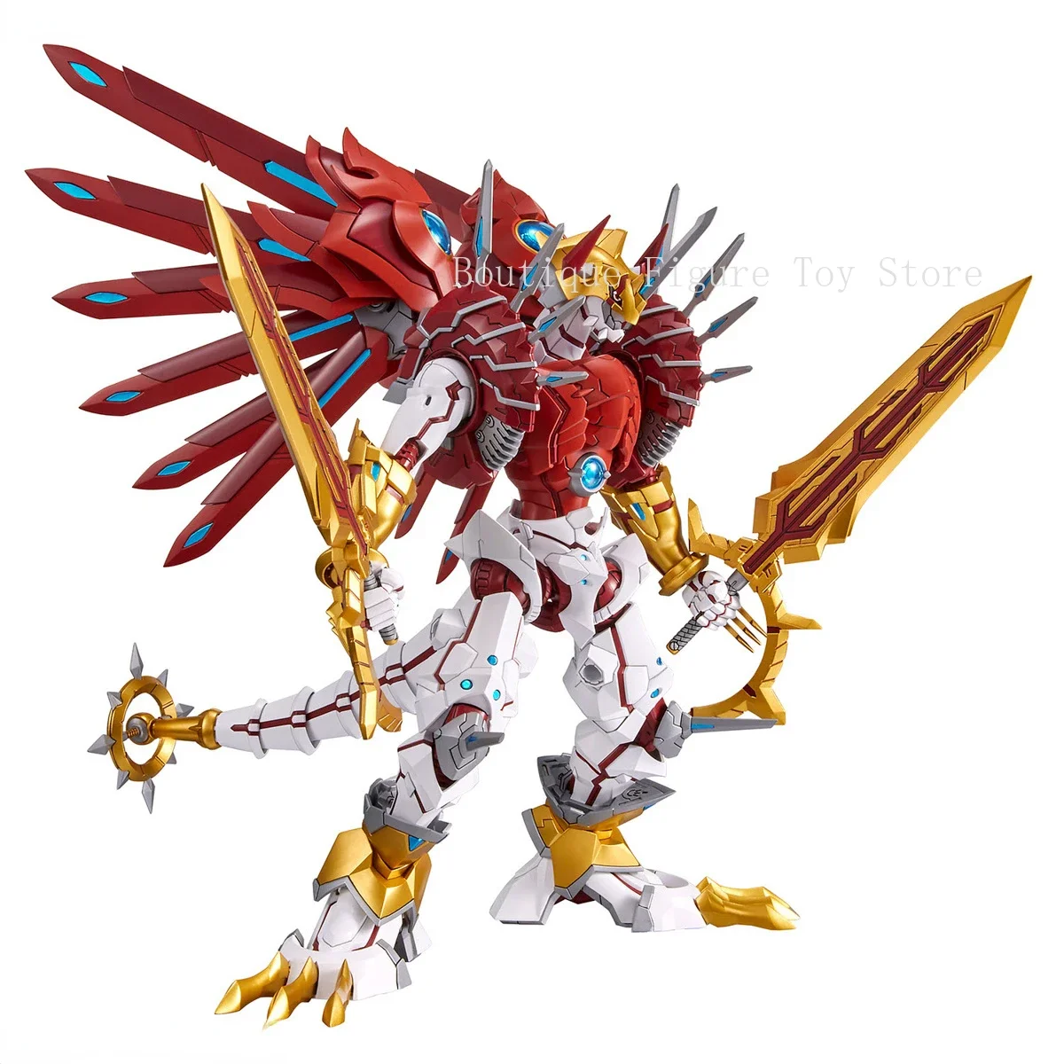 In Stock Original Bandai Figure-rise Standard Aขยายเอกวาดอร์ผจญภัยShine Greymon Assembly Action Figureอะนิเมะรุ่นของเล่น