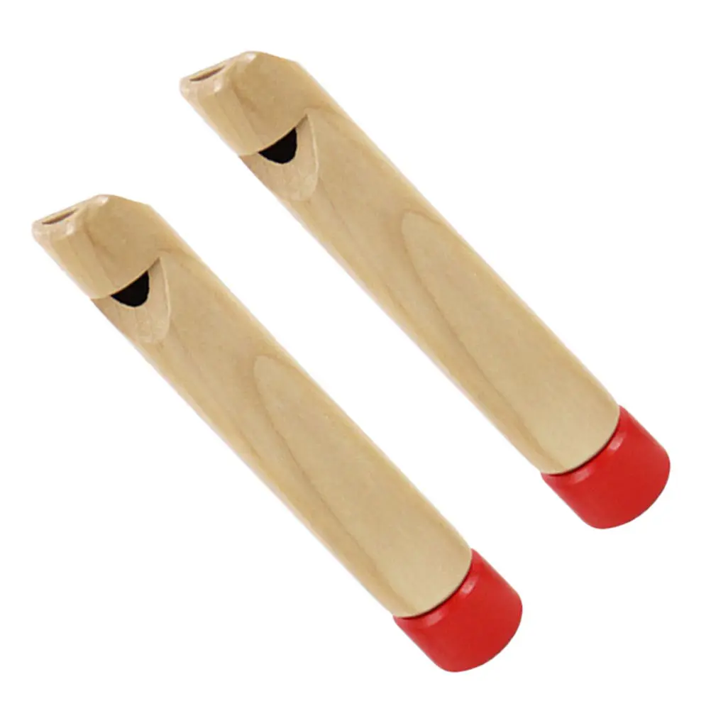 

2 шт. деревянных круглых свистков для изменения голоса, музыкальные инструменты для раннего развития, обучающие музыкальные свистки