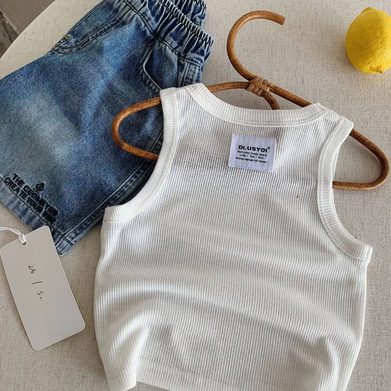 2026 Summer New Sleeveless Vest Boys Girls Solid New Korean Sleeveless T Shirt Baby Toddler Stylish Casual Undershirt T
