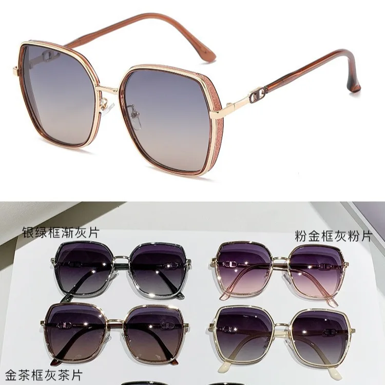 

Active Sports Polarized Sunglasses Mirror Female UV Protection Frame Net Bright Edge Advanced Sense Driving Glasses T100