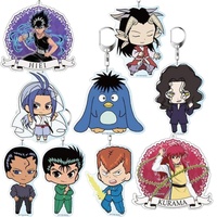 Anime Fans Gifts Tekutoko Charm Acrylic Keychain About 6cm Yu Yu Hakusho HD Characte Hie Kurama Yuusuke Urameshi Ornaments