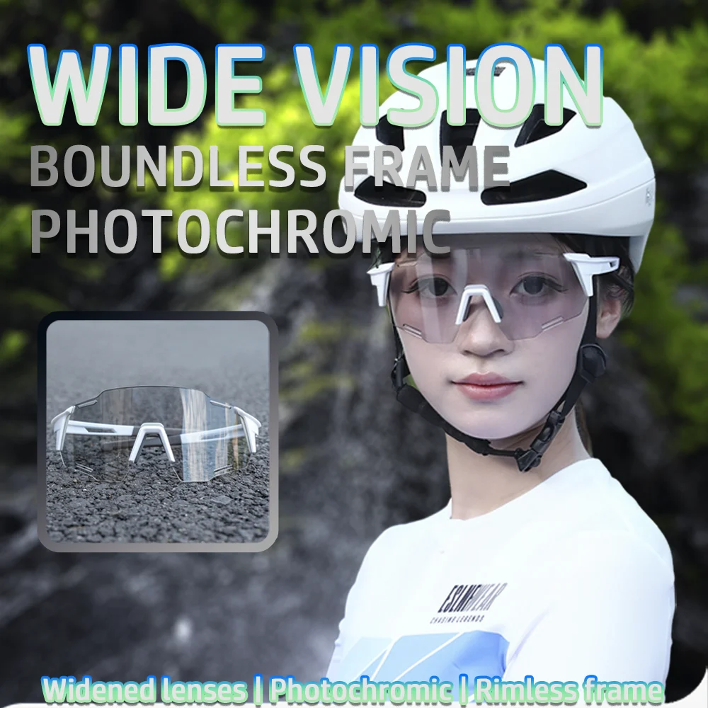 

Outdoor Sport Cycling Motorcycle Windproof Glasses Lightweight UV Protection Photochromic Goggles Protective Eyewear