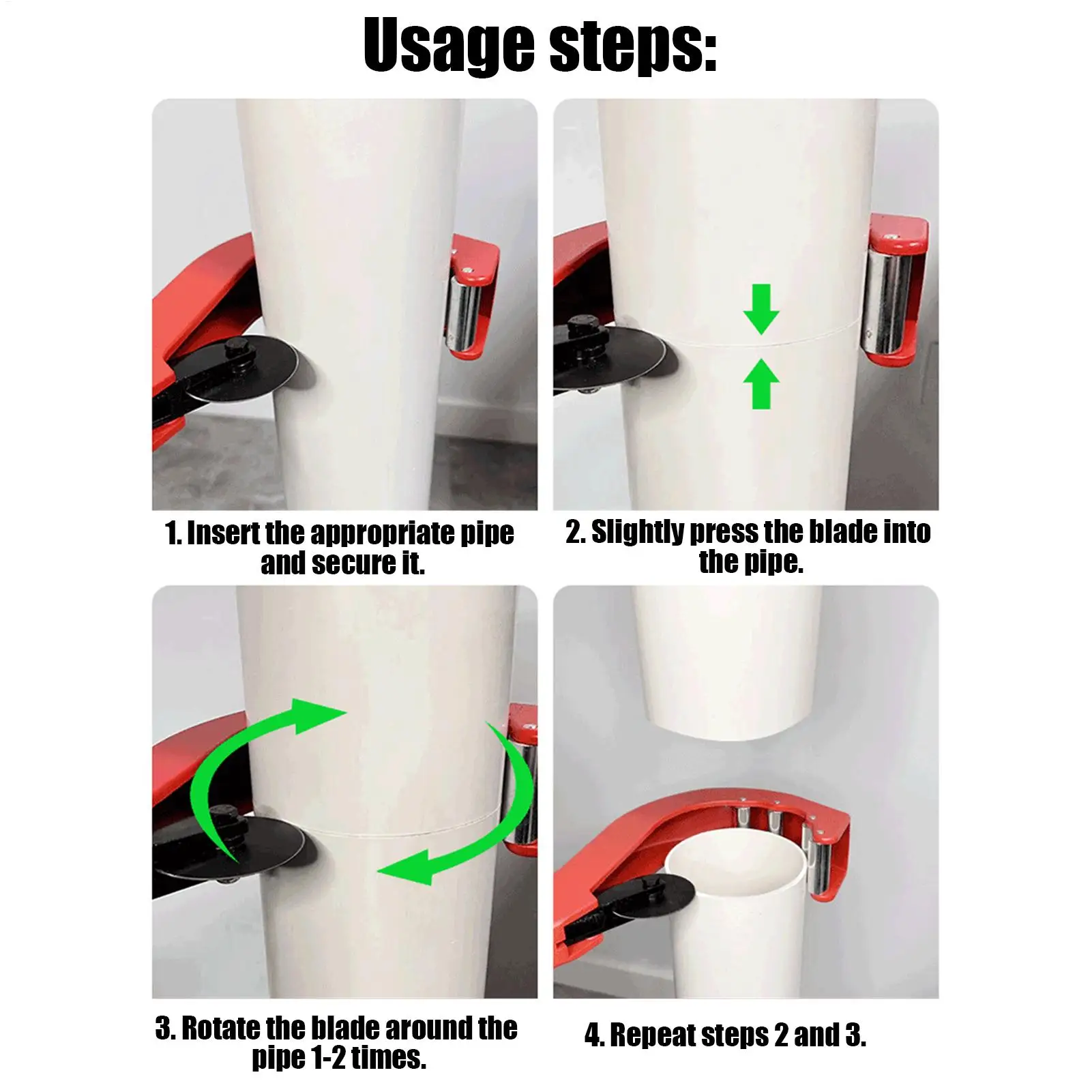 

Tube Cutter Manual Tubing Cutting Supplies PE Hose Cutter Tool for Home Repairers Professionals Plumbers Technicians Farmers