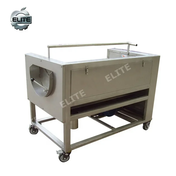 Potato Carrot Vegetable Brush Cleaning Machine / Fruit Washing Machine for Sale