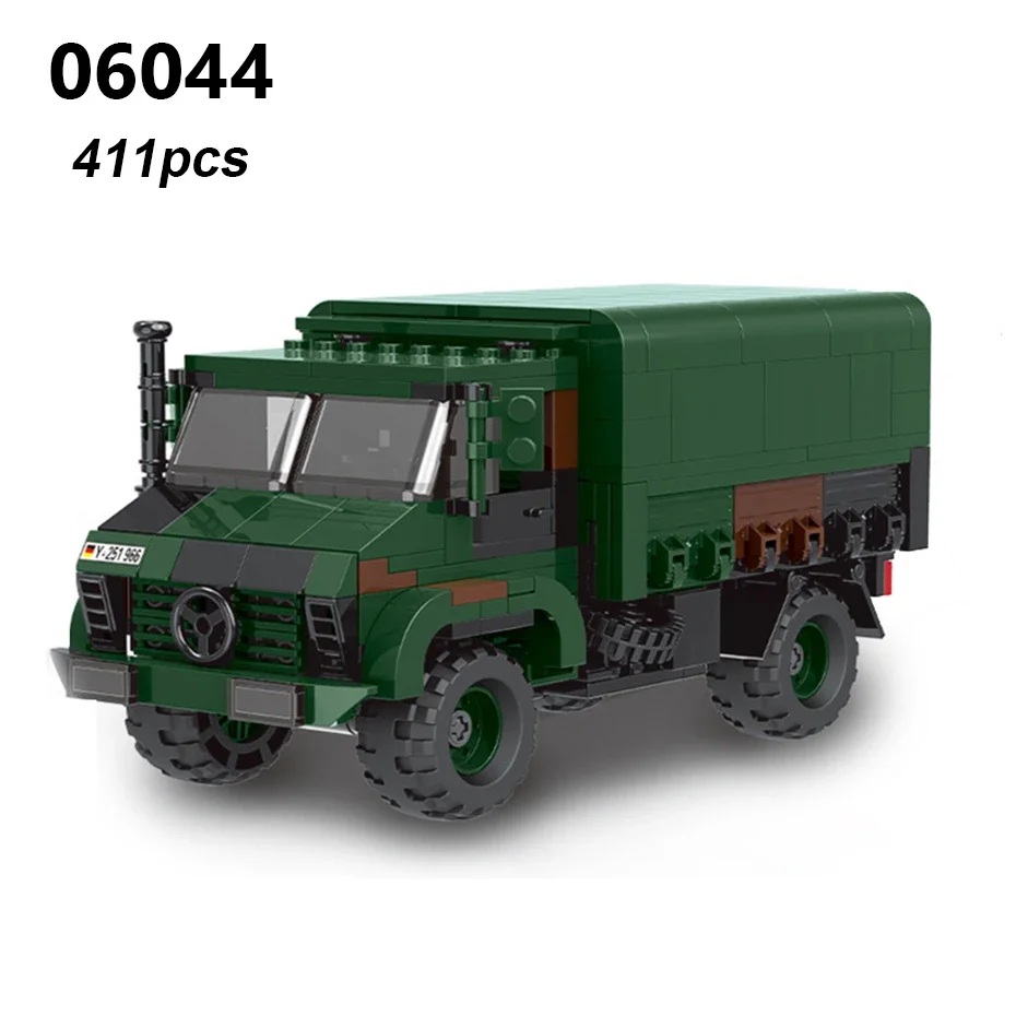 DIY Duitsland Militaire Serie HX-8 Elefant Tractor PZH2000 Kanon Luipaard Tank Lars-2 Rocket Launcher Bouwstenen Bricks