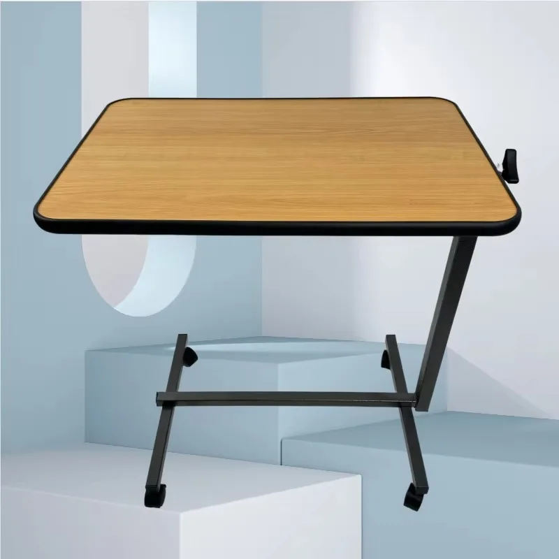 مكتب طاولة بجانب السرير قابل للتعديل مع عجلات للمكتب المنزلي #5