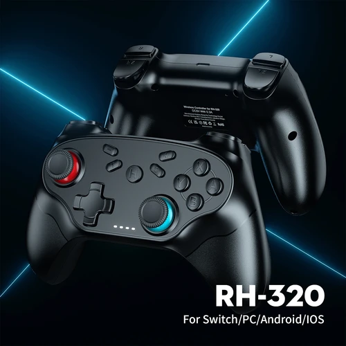 Imagen 2 del producto Gamepads para Switch/Ios/Android, controlador inalámbrico Bluetooth, controlador de juego Turbo, consola de Control de vibración, accesorios remotos