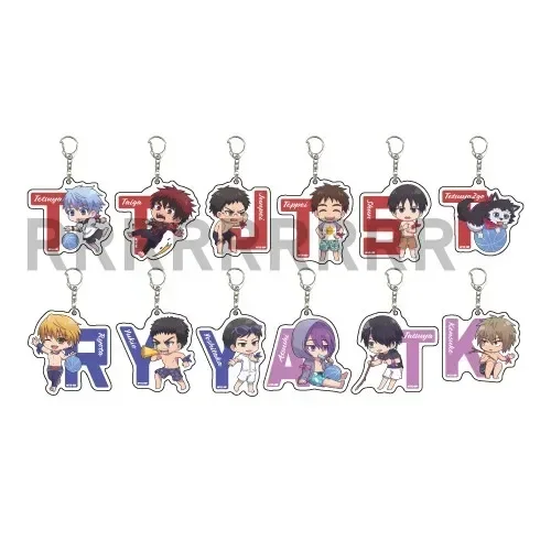 Anime Seijuro Akashi Atsushi Murasakibara Shintaro Midorima Keychain Doll Tetsuya Taiga Acrylic Keyring Pendant for Gift