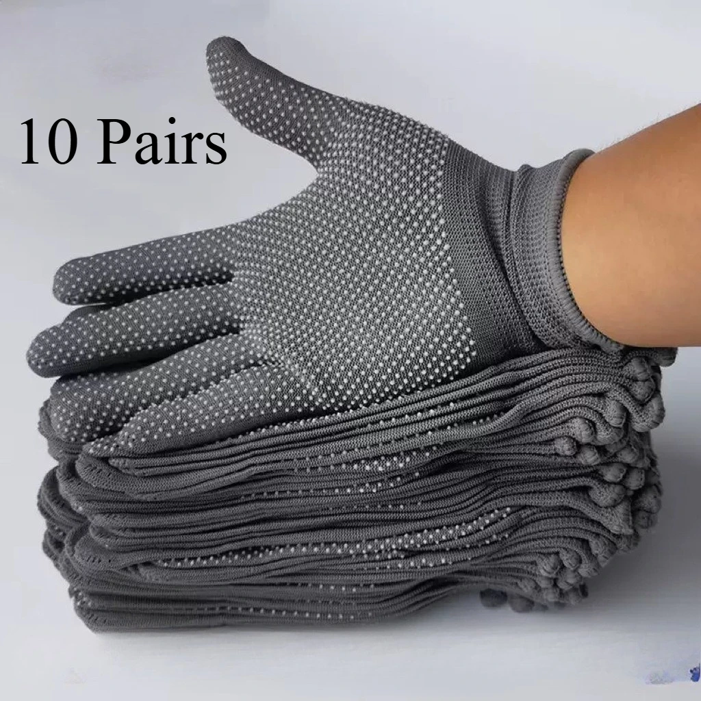 10 Pairs Bicycle Fingerless Gloves Lightweight Sunscreen Anti-Slip Riding Outdoor Workout Gloves Fitness Cycling Motorcycle