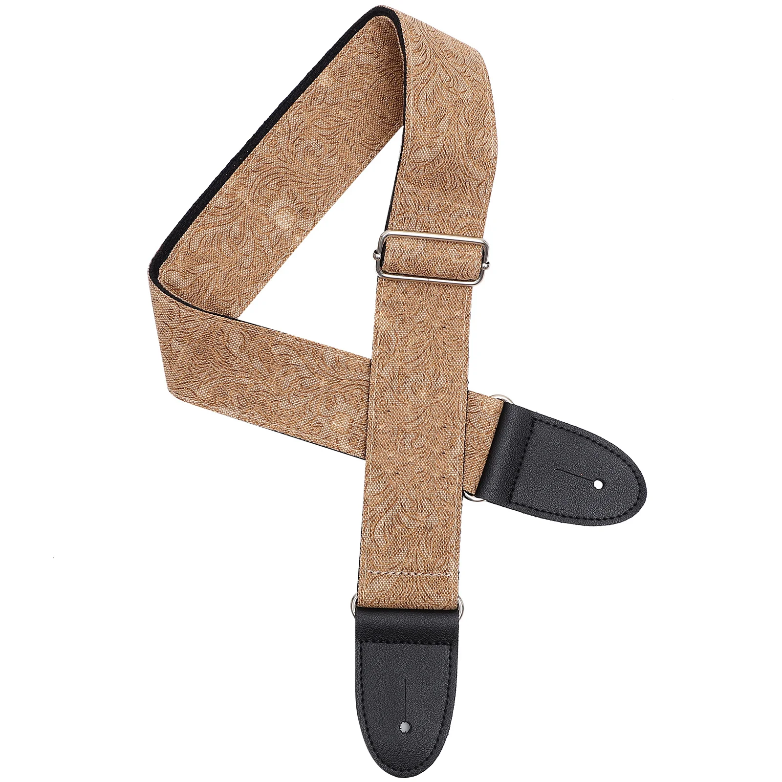 

Adjustable Guitar Strap Durable Replacement Shoulder Belt Cotton PU Comfortable Lightweight Electric Bass Guitar Sling