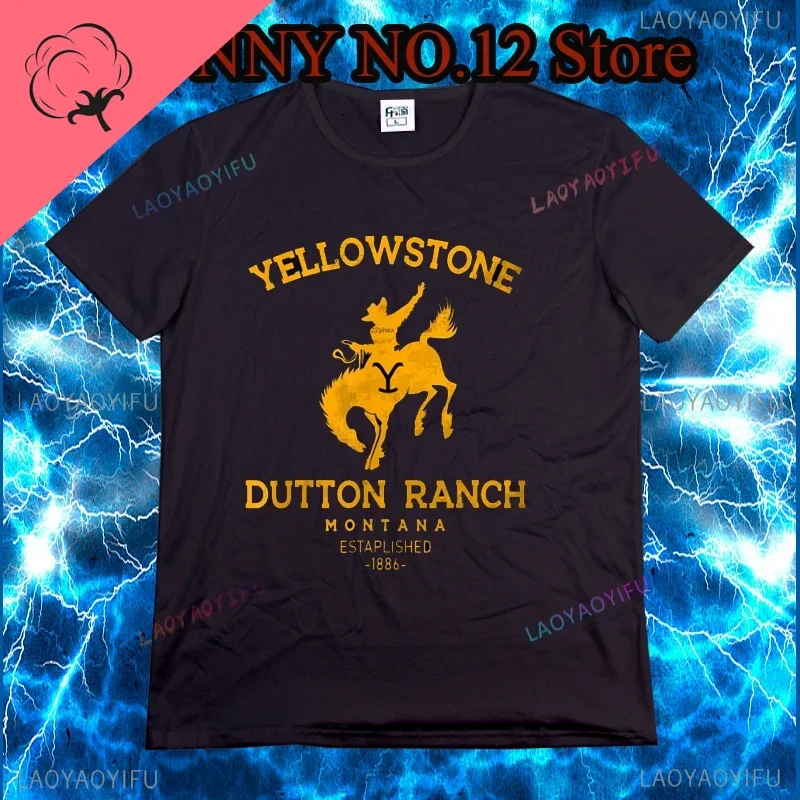 Yellowstone Dutton Ranch T shirt Black Tee t-shirts