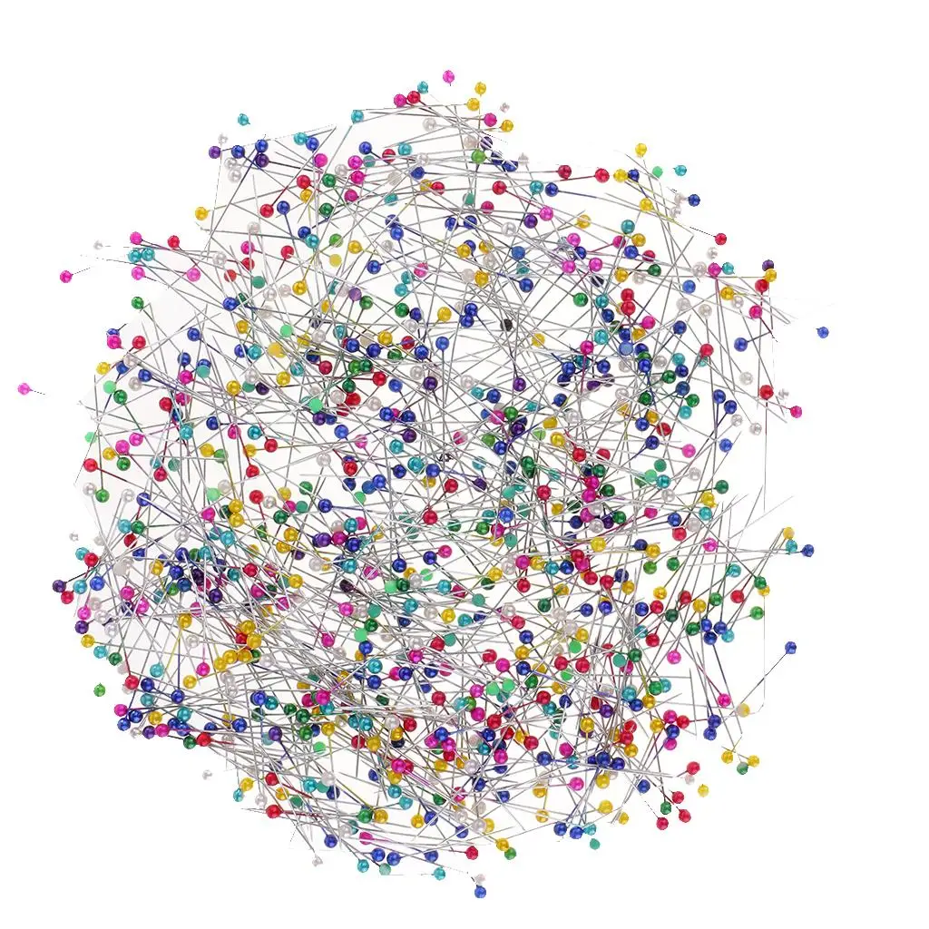 800 elementów kolorowe perłowe szpilek szpilki do szycia krawieckiego przypinki do chusty hidżabu