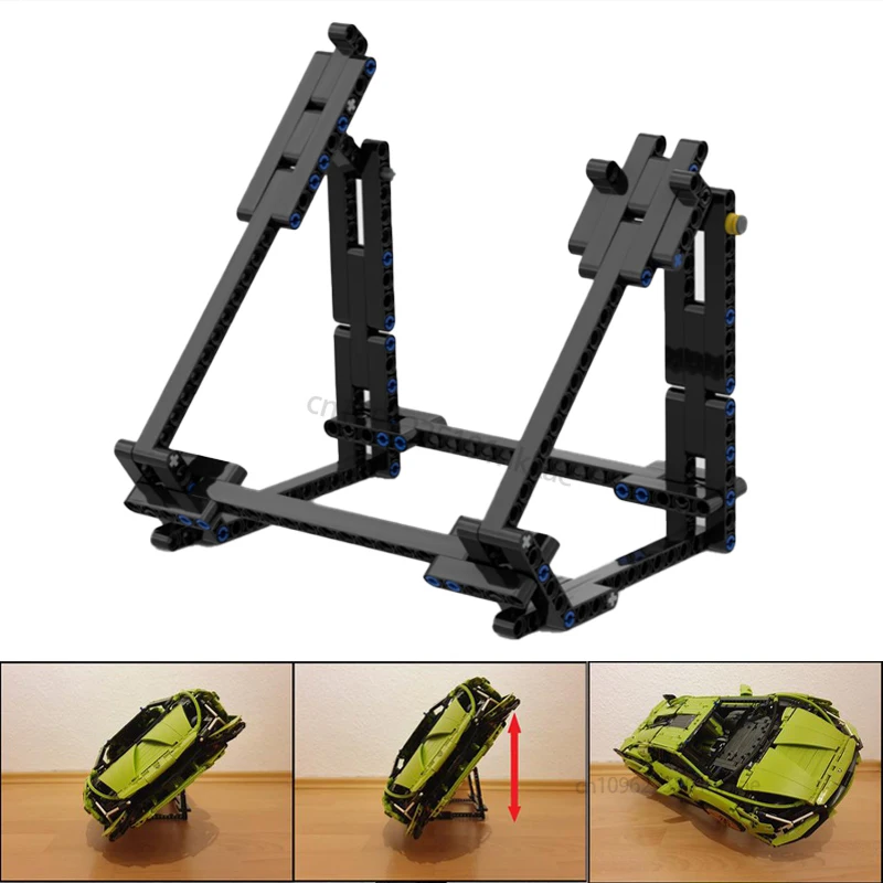 NEW Adjustable Side Vertical Display Stand for 42115 42143 42125 Set FKP37 SP3 488 GTE Bracket Technical Building Block Toy Gift