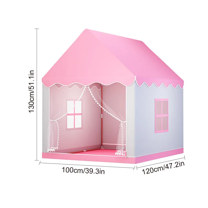 Princess Fairy Tale Castle Tent, a Secret Space for Boys and Girls, Portable Children's Play Tent, Pretend Play Toy House, Great Holiday Gift, Halloween and Christmas Gift, Accessories and Lights Not Included