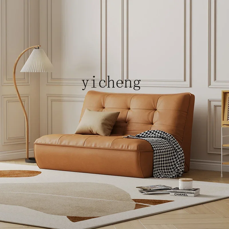 Living Room Apartment Silicone Leather Modern Simple Single Double Triple Sofa