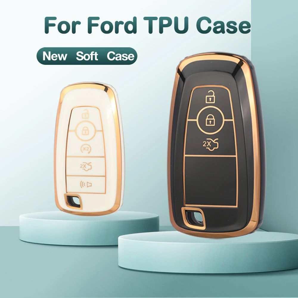 Jingyuqin NEUE Weiche TPU Fernbedienung Auto Schlüssel Fall Für Ford Explorer Mustang Fusion Escape F150 F250 F350 F450 F550 Mondeo Schutz
