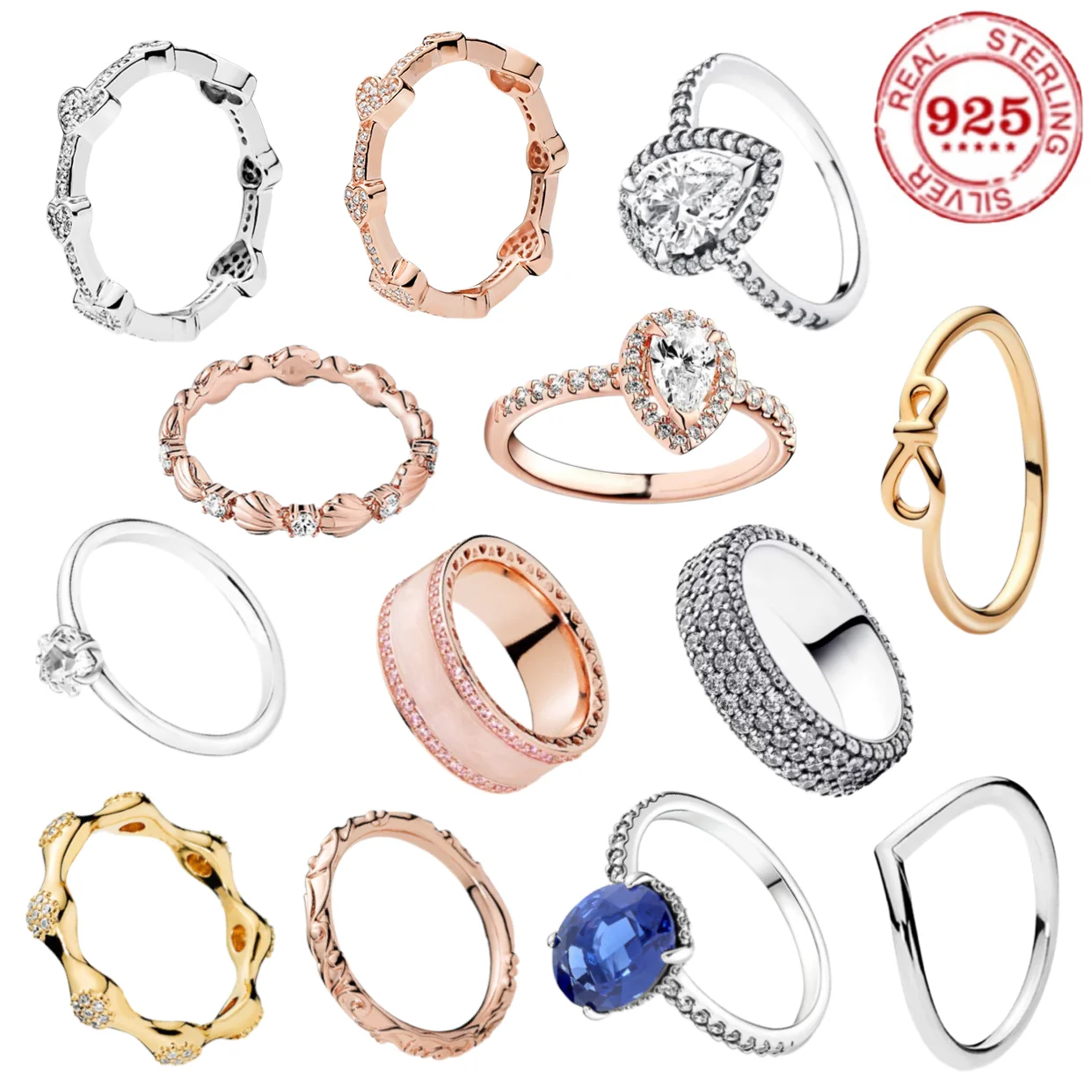 

100% модное серебро 925 пробы, оригинальное кольцо в форме сердца с каплями воды и бабочкой и цирконом, очаровательное кольцо для женских свадебных украшений