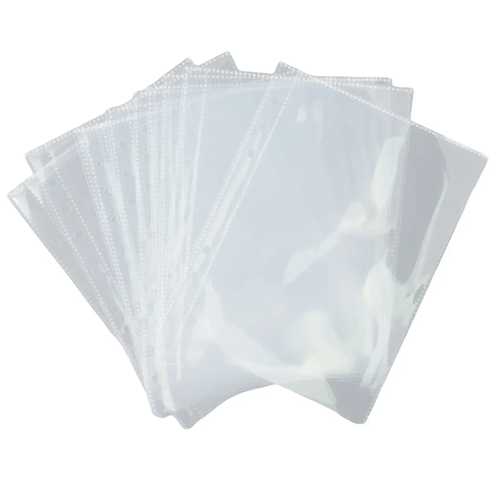 10pcs A5 Clear Binder Sleeves 1P 2P 4P Photo Album Binder Cards Photocard ID Holder Office Stationery Supplies