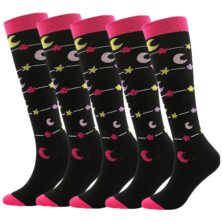 1/5 ペア男性女性圧縮ヨガソックス滑り止めソックス屋内スポーツトレーニング用